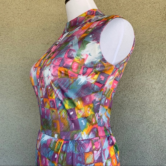 Sears Vintage Madmen Hostess Leisure Maxi Dress - Picture 6 of 12